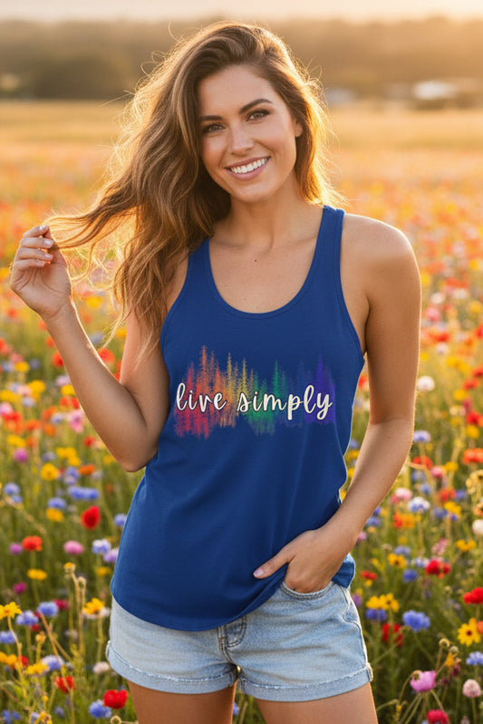 Live Simply Racerback Tank