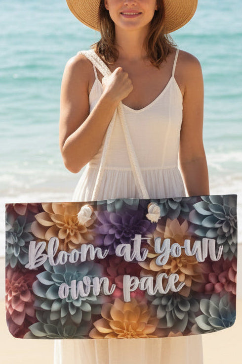 Bloom at your own pace Weekender Bag with Secret Hidden Message