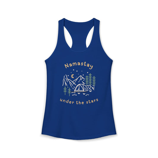 namastay under the stars Women's Ideal Racerback Tank