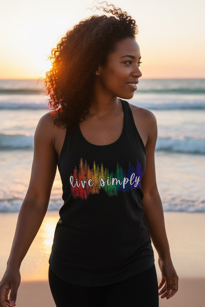 Live Simply Racerback Tank