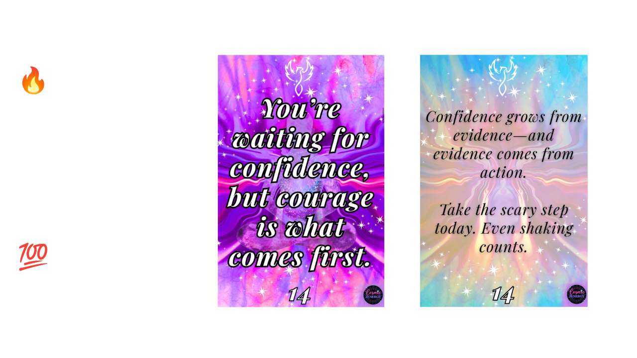 Soul Nudges Daily Ritual Oracle & Affirmation Cards - Anxiety & Self-Love Digital Deck