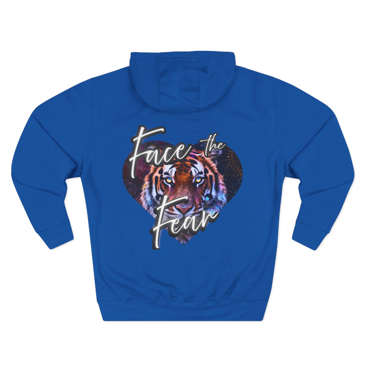 Face the Fear Tiger Heart Three-Panel Fleece Hoodie
