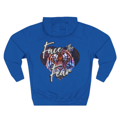 Face the Fear Tiger Heart Three-Panel Fleece Hoodie