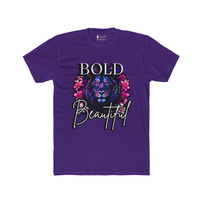 Bold N Beautiful Lion Flower Graphic Tee – Empowering Women's T-Shirt