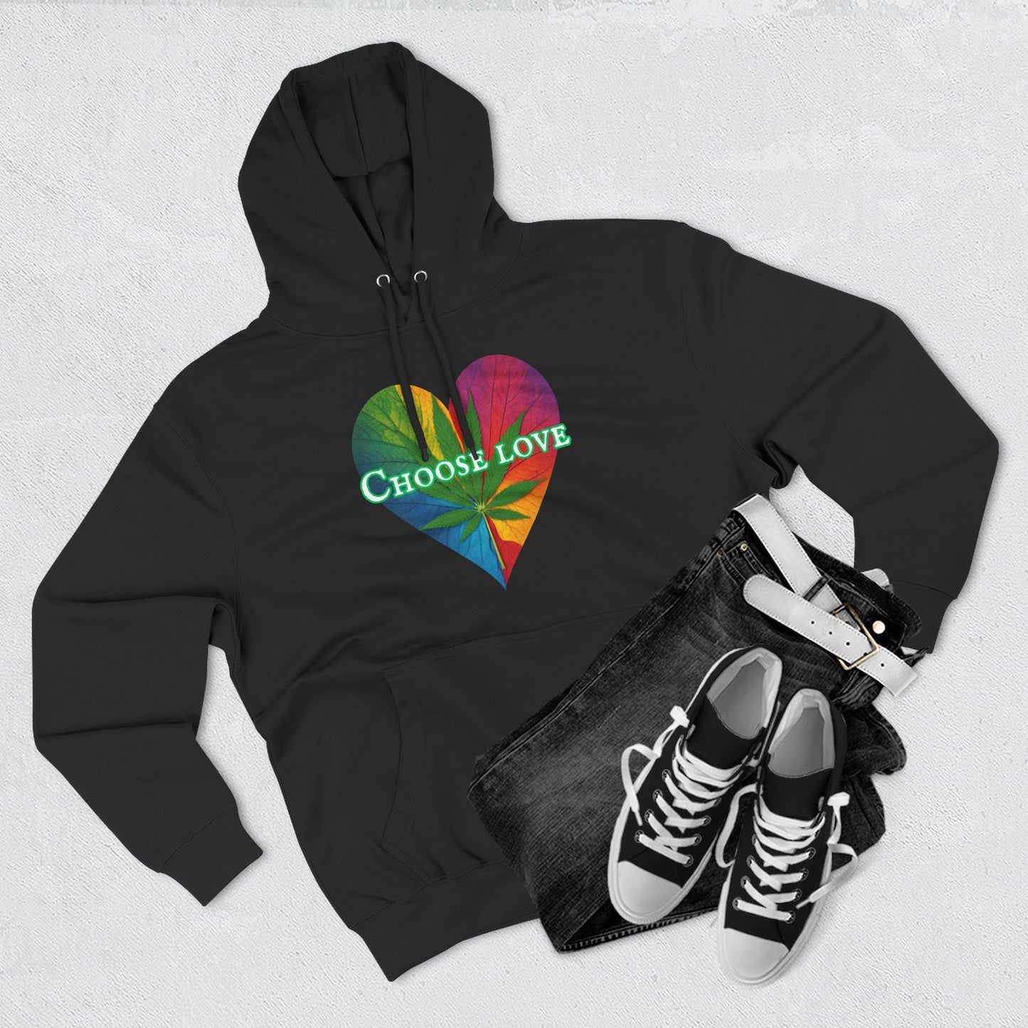 Choose Love Mary Jane Three-Panel Fleece Hoodie