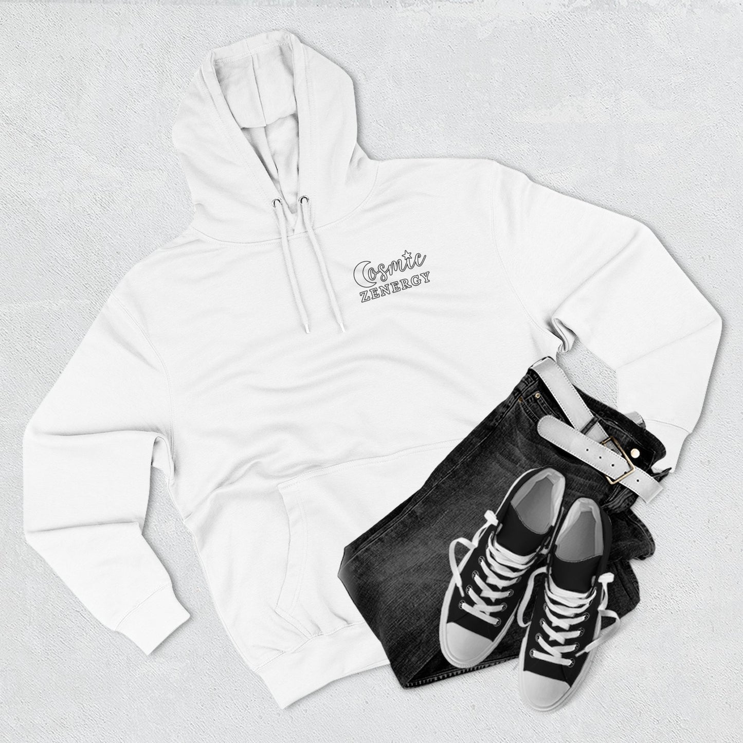 Life Was Meant to Be Celebrated, Not Hated — Three-Panel Fleece Hoodie