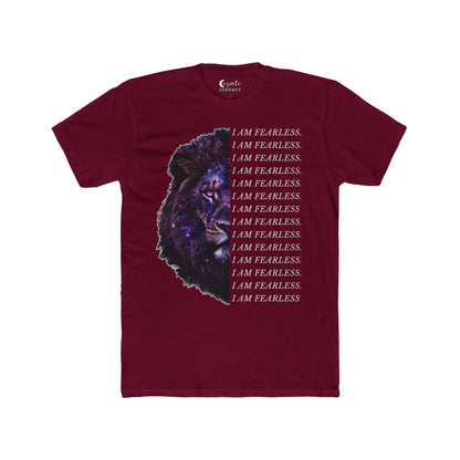 I Am Fearless Lion Head Graphic Tee – Bold Empowerment T-Shirt