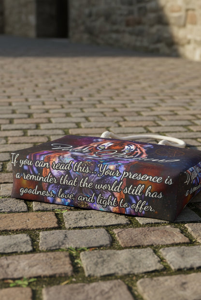 Fear Nothing Tiger Weekender Bag with Secret Hidden Message