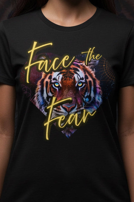 Face the Fear Tiger Heart Tee