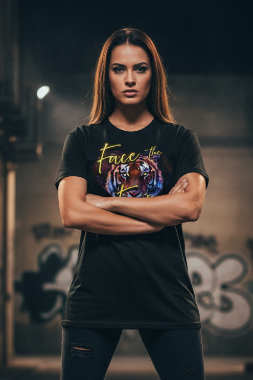 Face the Fear Tiger Heart Tee