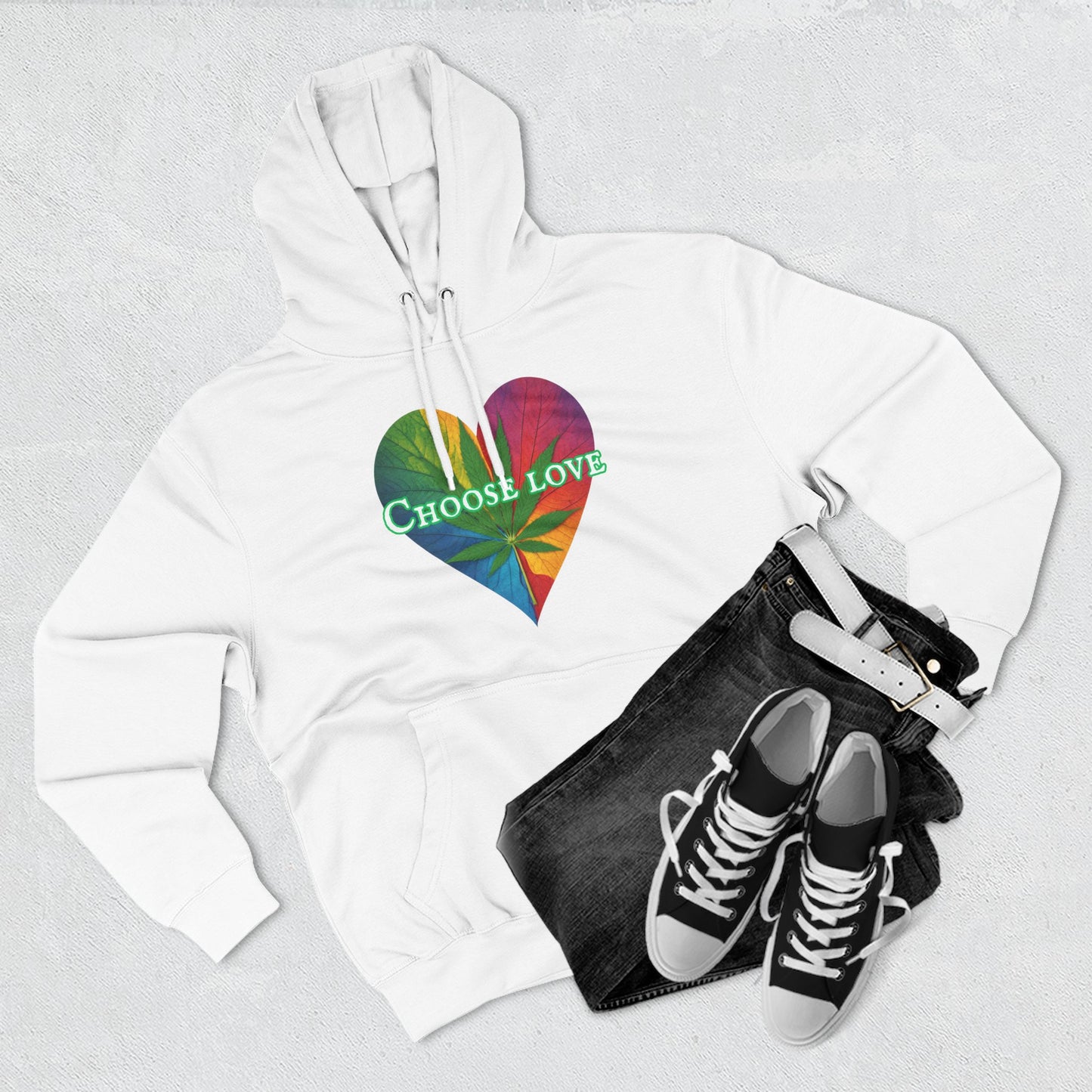 Choose Love Mary Jane Three-Panel Fleece Hoodie