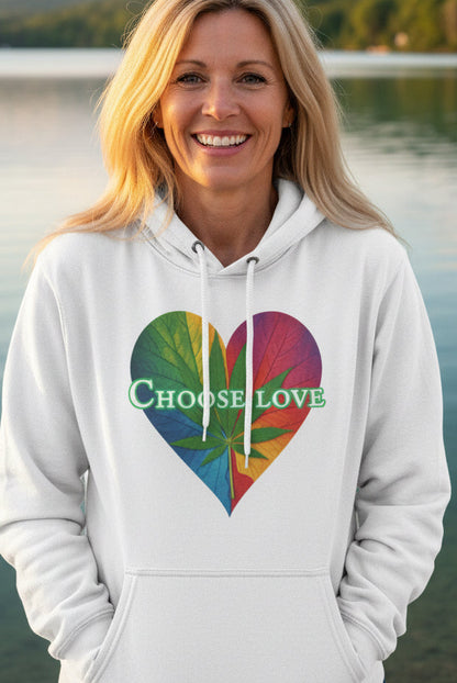 Choose Love Mary Jane Three-Panel Fleece Hoodie
