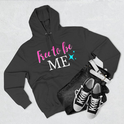 free to be me Three-Panel Fleece Hoodie