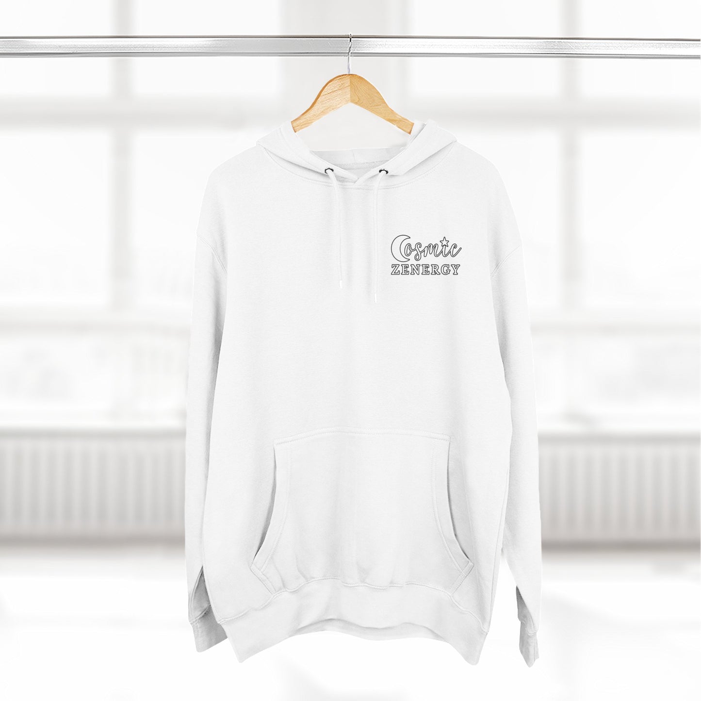 Life Was Meant to Be Celebrated, Not Hated — Three-Panel Fleece Hoodie