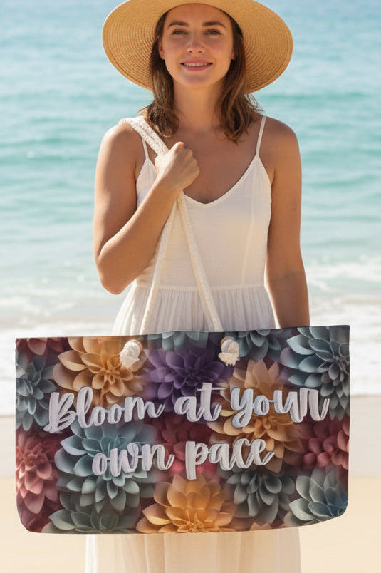 Bloom at your own pace Weekender Bag with Secret Hidden Message
