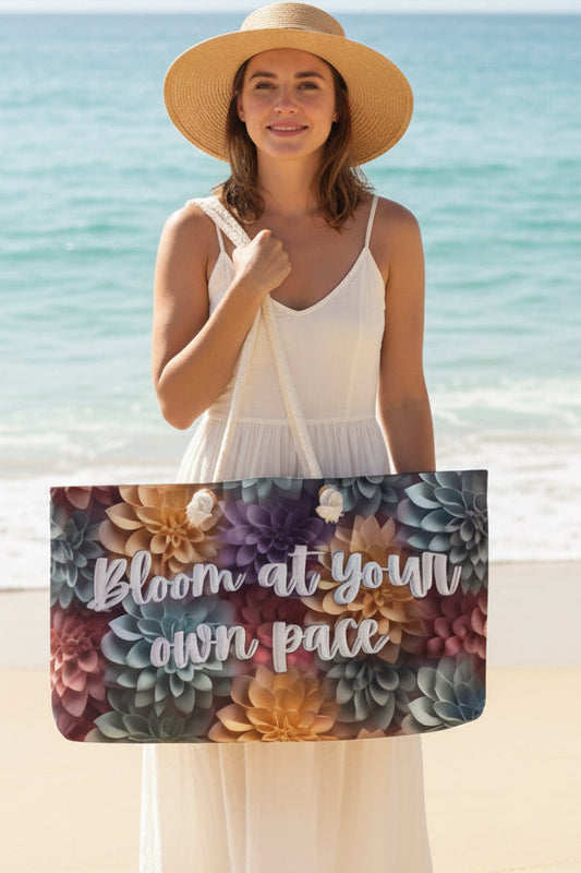Bloom at your own pace Weekender Bag with Secret Hidden Message
