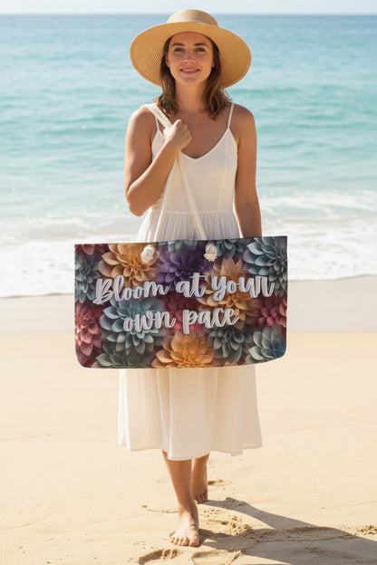 Bloom at your own pace Weekender Bag with Secret Hidden Message