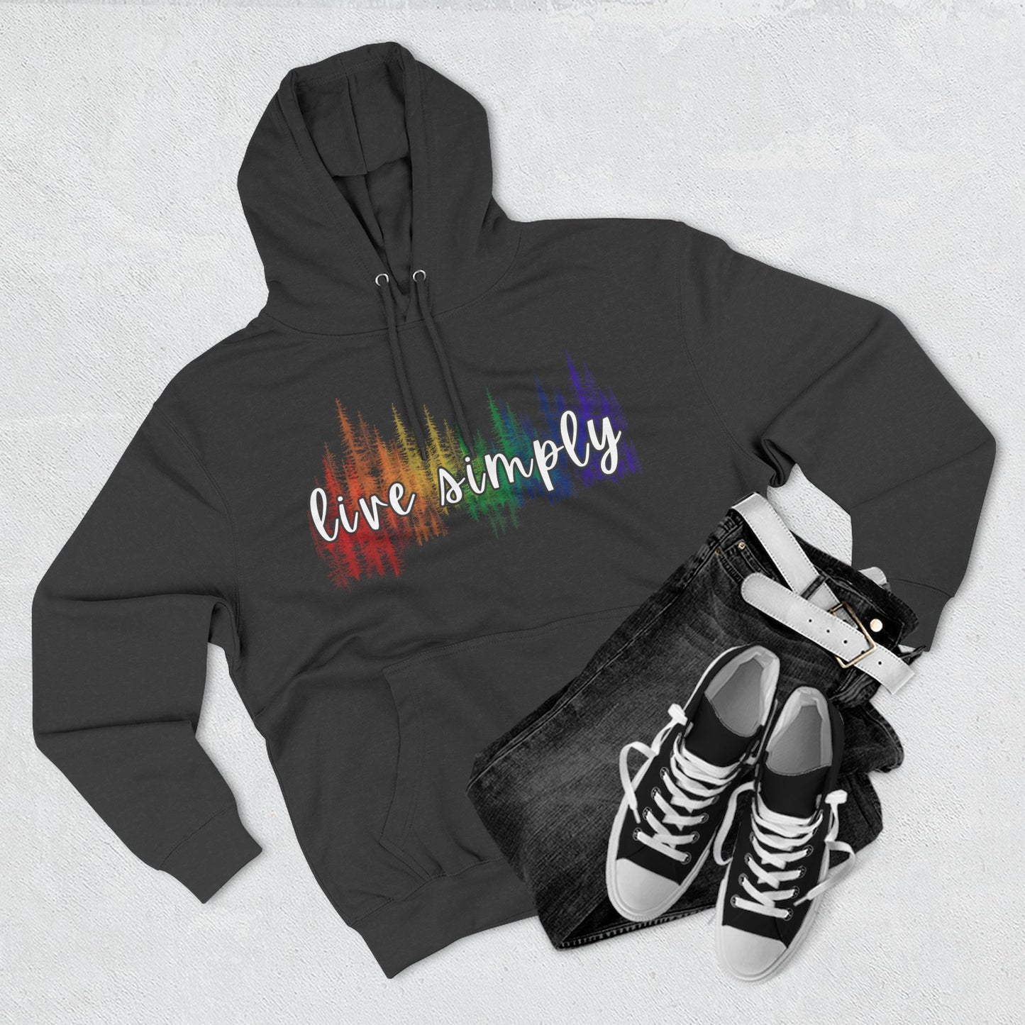 Live Simply Three-Panel Fleece Hoodie