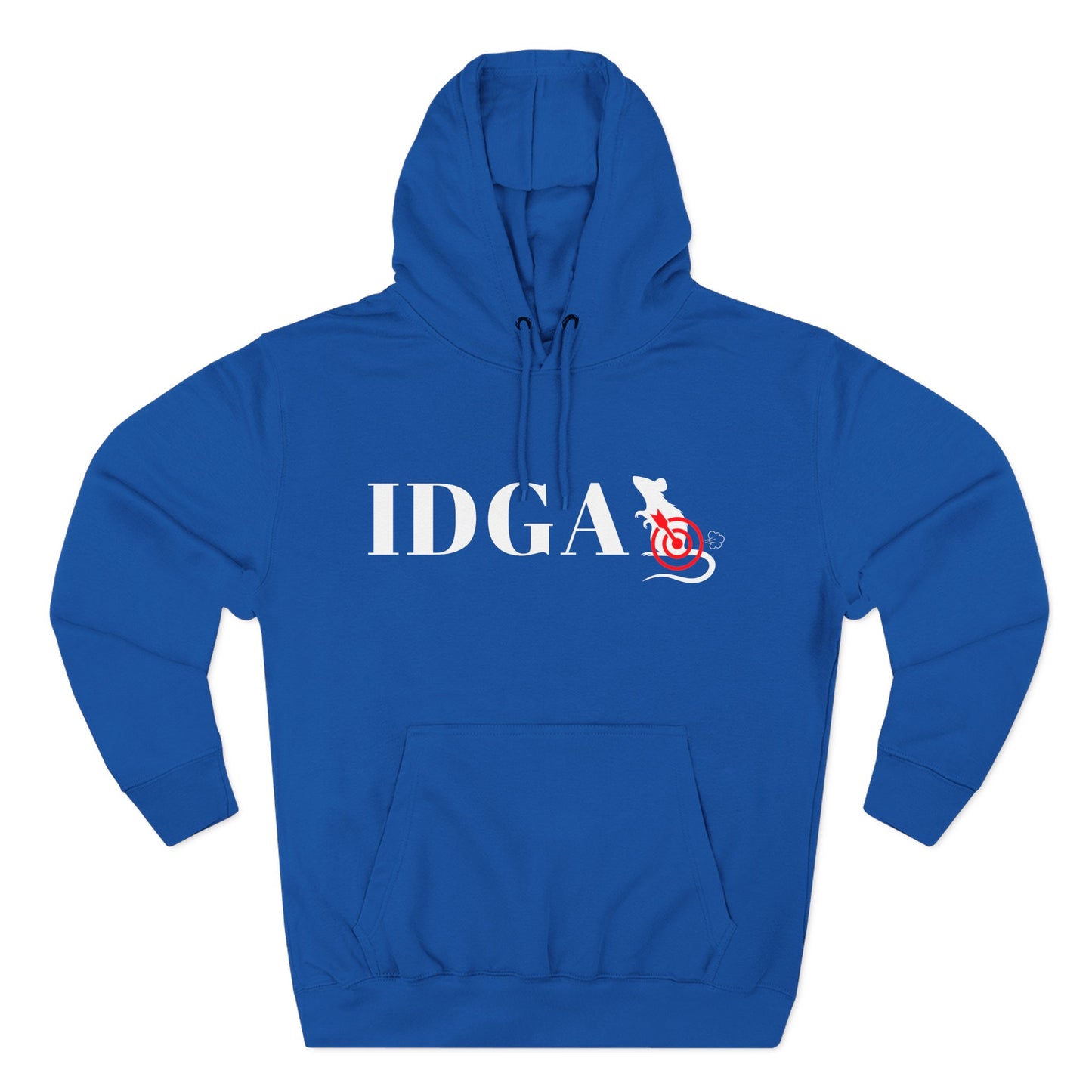 I Don't Give a Rat's Ass Three-Panel Fleece Hoodie – Sarcastic Statement Hoodie