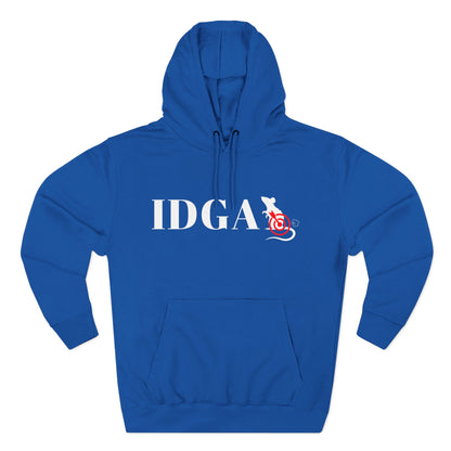 I Don't Give a Rat's Ass Three-Panel Fleece Hoodie – Sarcastic Statement Hoodie