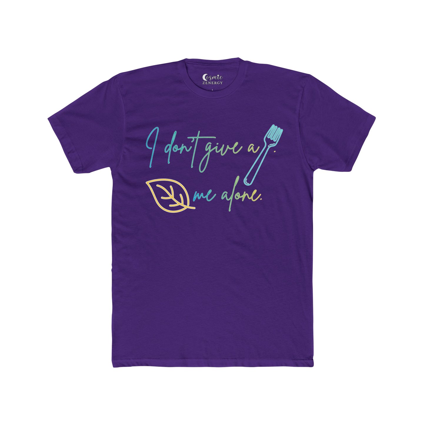 I Don't Give a Fork, Leaf Me Alone Funny Sarcastic Graphic Tee