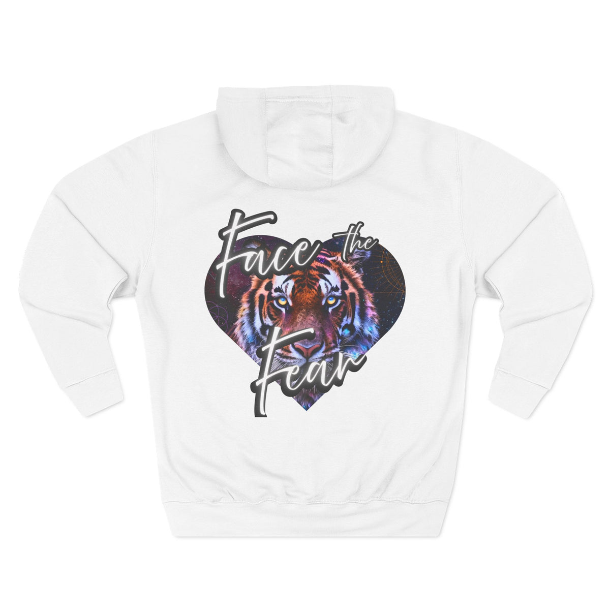 Face the Fear Tiger Heart Three-Panel Fleece Hoodie