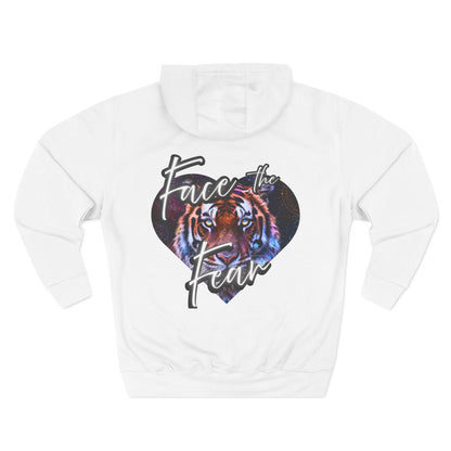 Face the Fear Tiger Heart Three-Panel Fleece Hoodie