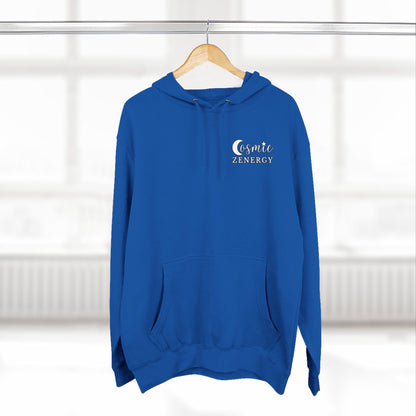 Life Was Meant to Be Celebrated, Not Hated — Three-Panel Fleece Hoodie