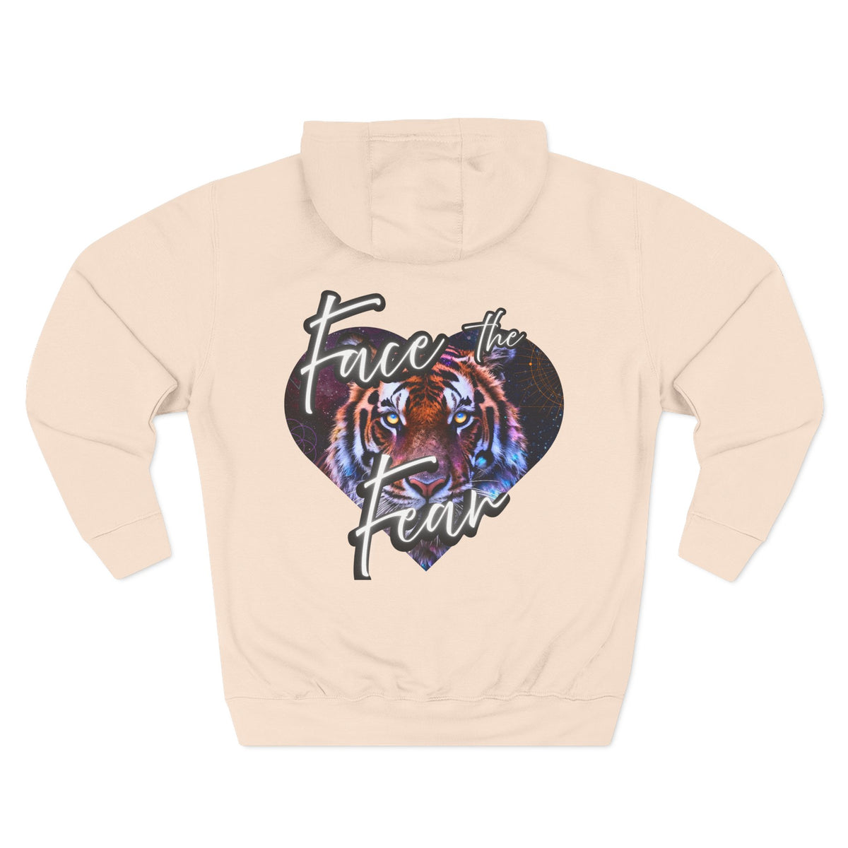 Face the Fear Tiger Heart Three-Panel Fleece Hoodie