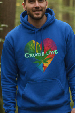 Choose Love Mary Jane Three-Panel Fleece Hoodie