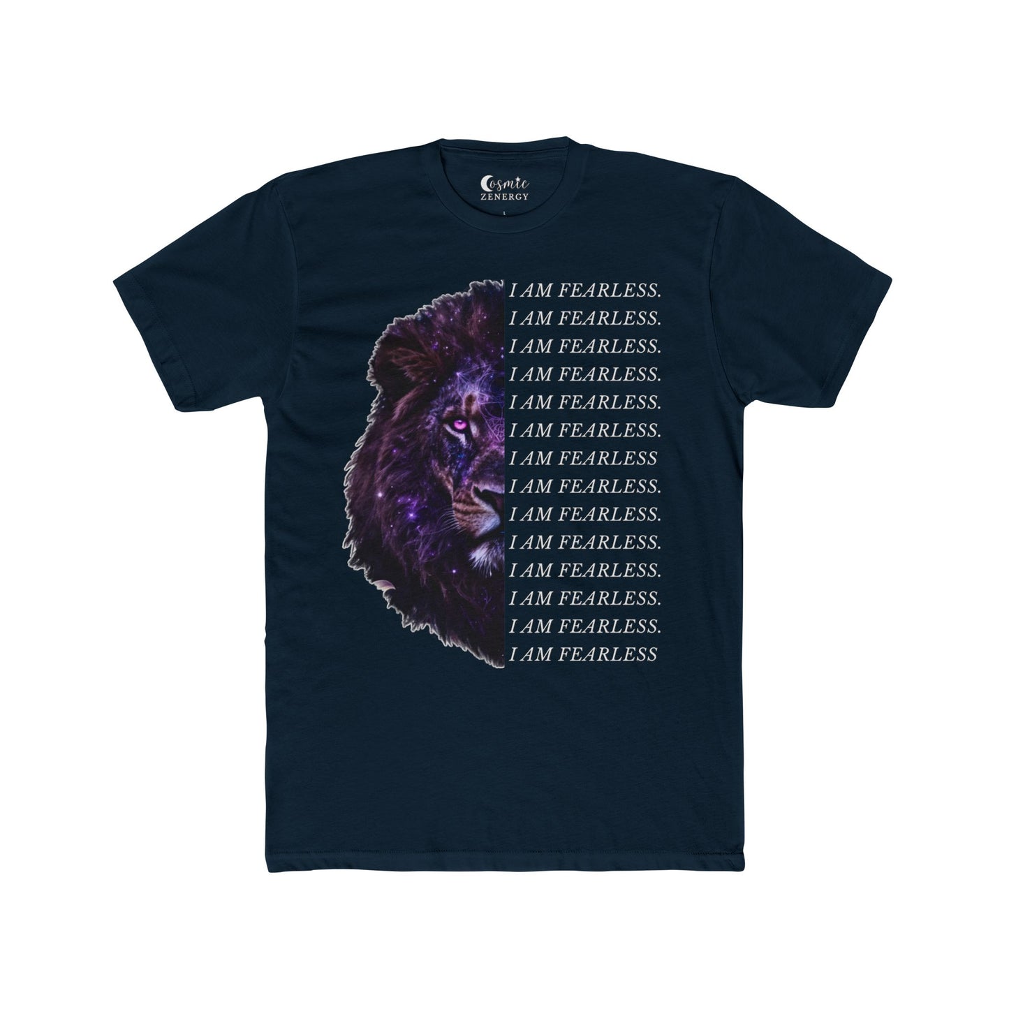 I Am Fearless Lion Head Graphic Tee – Bold Empowerment T-Shirt