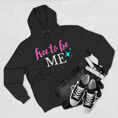 free to be me Three-Panel Fleece Hoodie