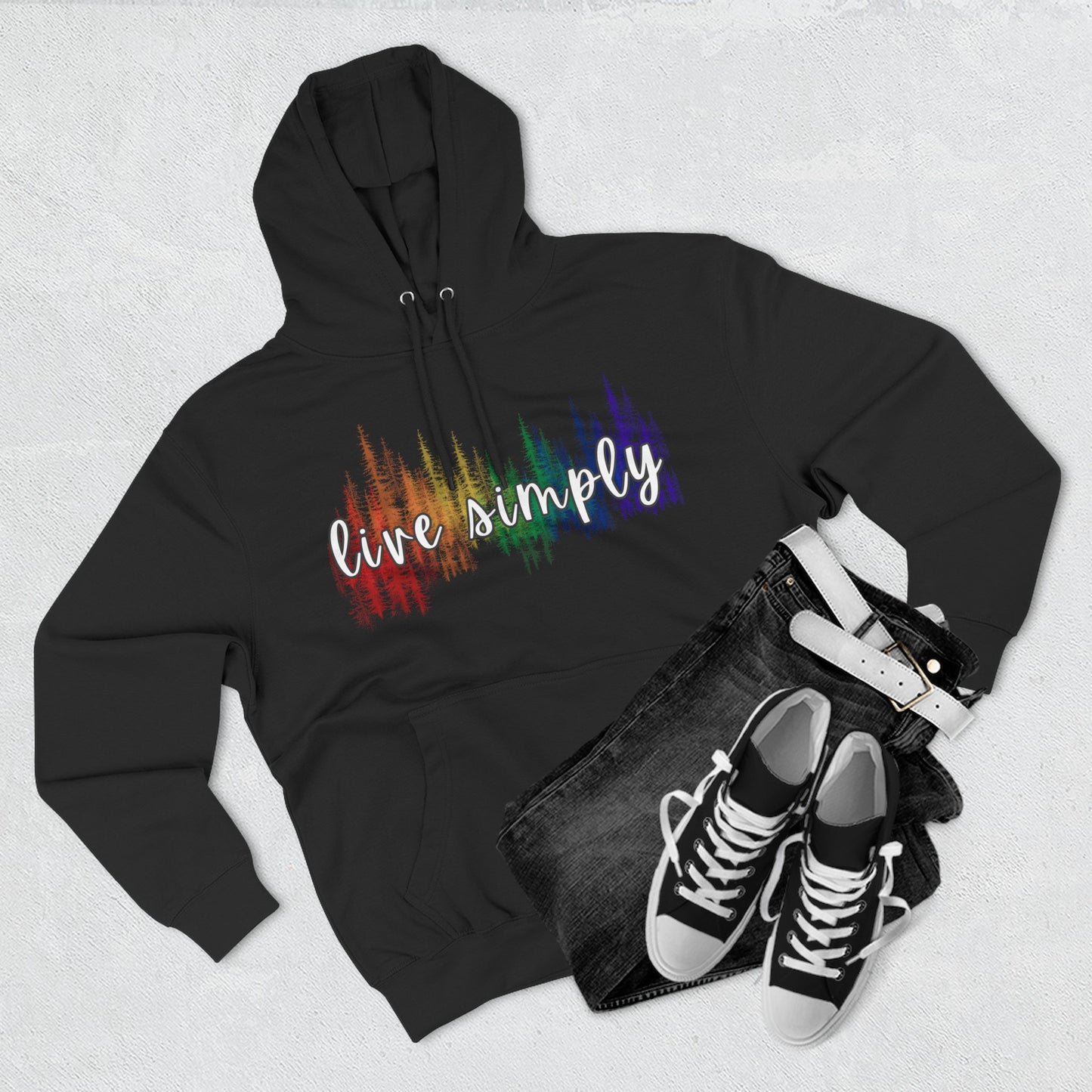 Live Simply Three-Panel Fleece Hoodie