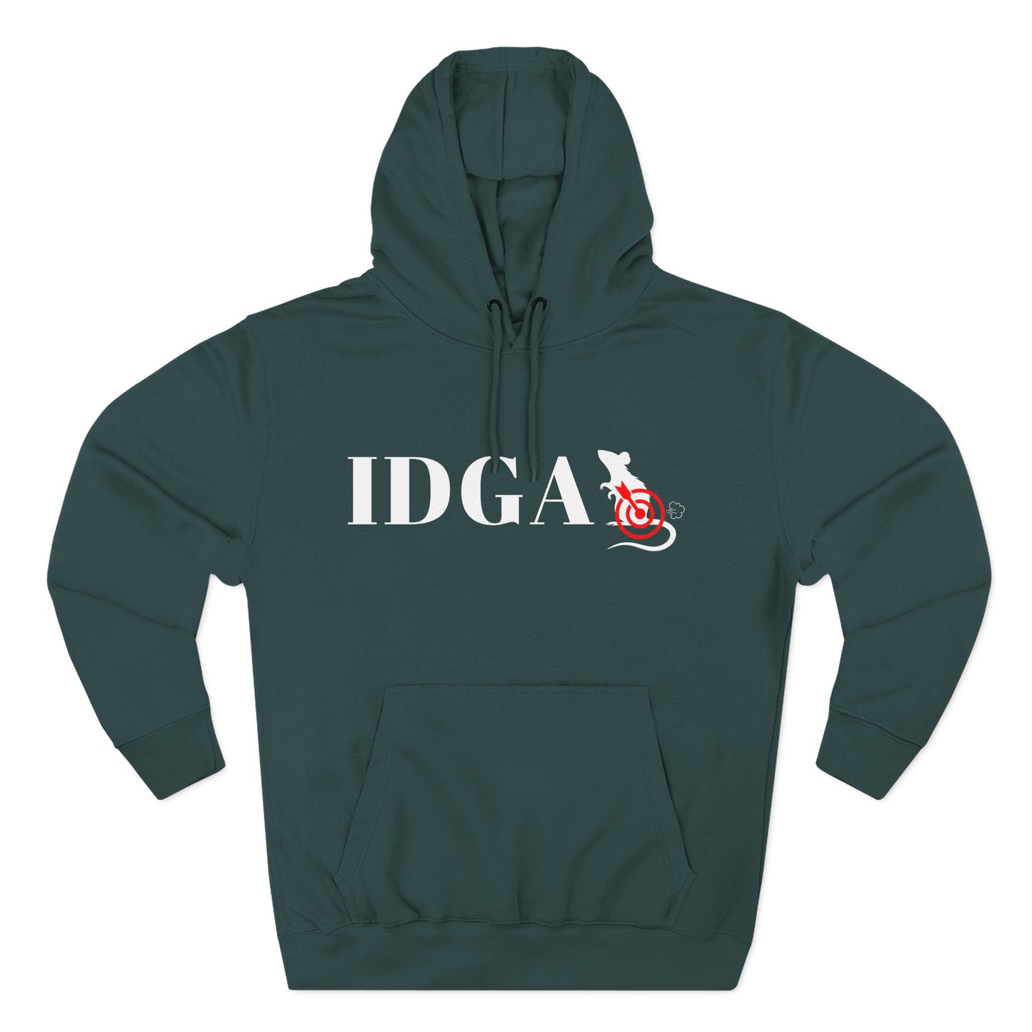 I Don't Give a Rat's Ass Three-Panel Fleece Hoodie – Sarcastic Statement Hoodie