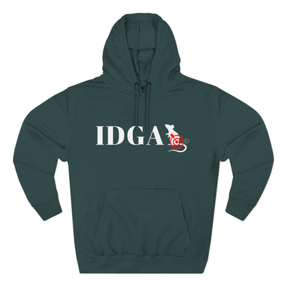 I Don't Give a Rat's Ass Three-Panel Fleece Hoodie – Sarcastic Statement Hoodie