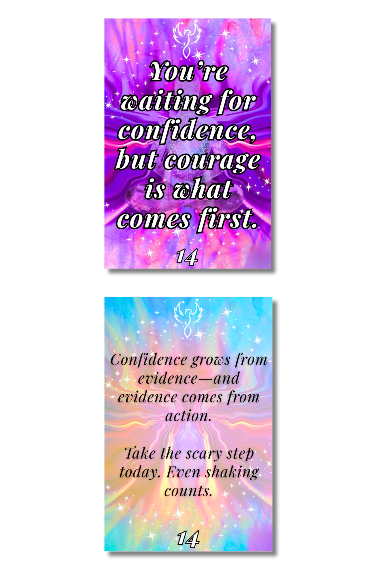 Soul Nudges Daily Ritual Oracle & Affirmation Cards - Anxiety & Self-Love Digital Deck