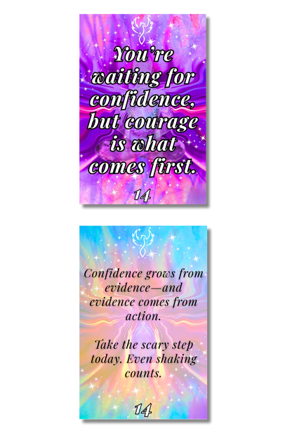 Soul Nudges Daily Ritual Oracle & Affirmation Cards - Anxiety & Self-Love Digital Deck