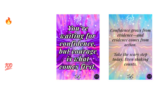 Soul Nudges Daily Ritual Oracle & Affirmation Cards - Anxiety & Self-Love Digital Deck